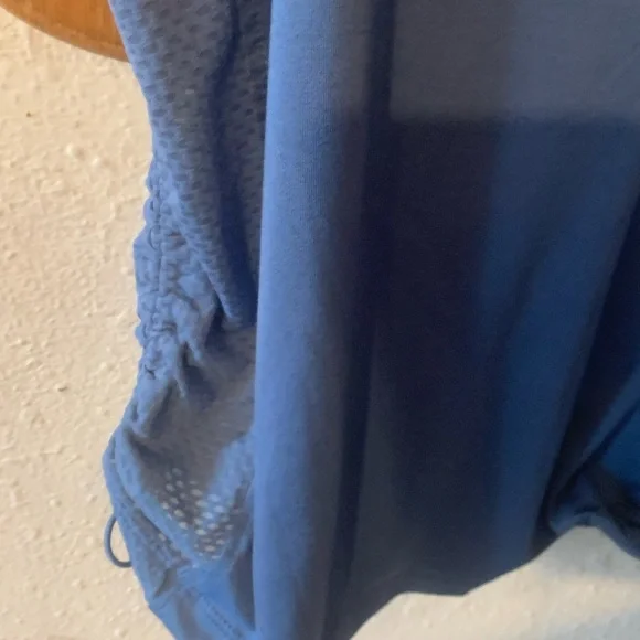 Avia Blue Ruched Sleeveless‎ Tank Top - Picture 4 of 5